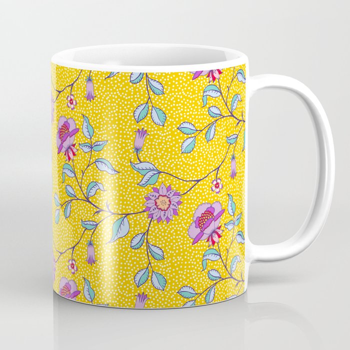 Vibrant Vintage Blooms Coffee Mug Gallery Image 1