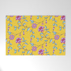 Vibrant Vintage Blooms Welcome Mat Gallery Image 1