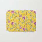 Vibrant Vintage Blooms Bath Mat Gallery Image 1
