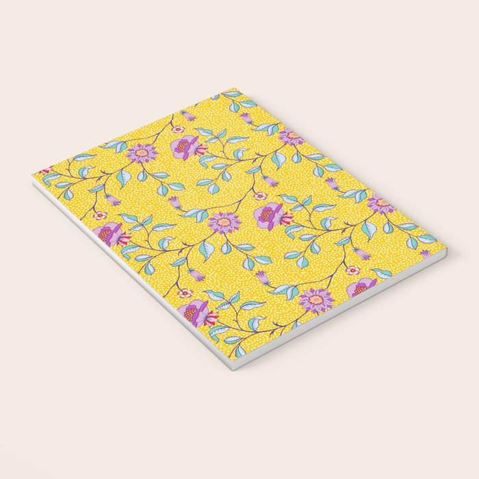 Vibrant Vintage Blooms Notebook Gallery Image 3