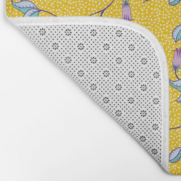Vibrant Vintage Blooms Bath Mat Gallery Image 2