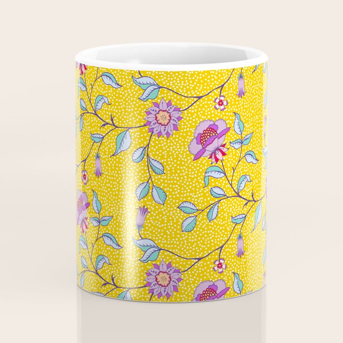 Vibrant Vintage Blooms Coffee Mug Gallery Image 4