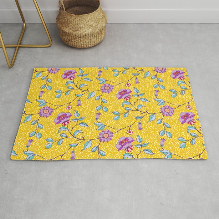 Vibrant Vintage Blooms Rug Gallery Image 1