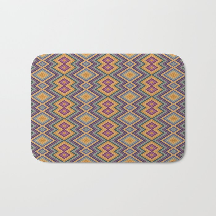 Boho Western Geometric Pattern IV Bath Mat Gallery Image 1