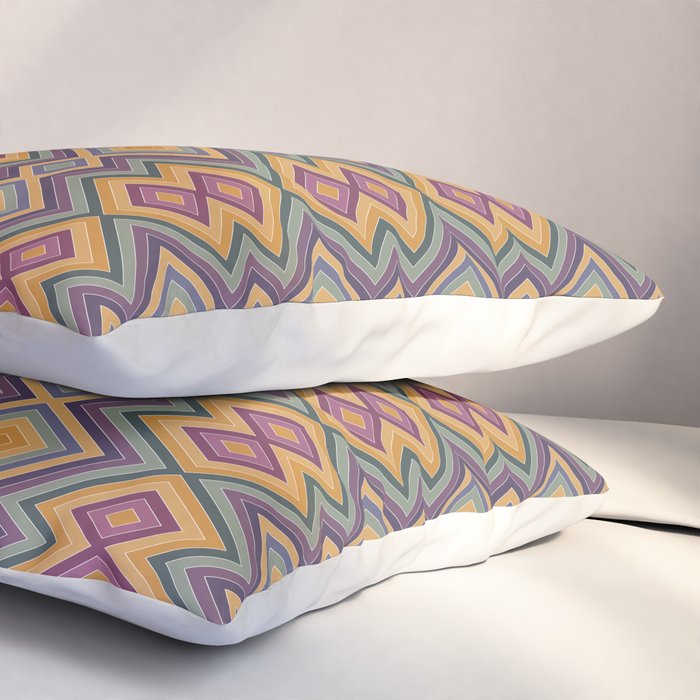Boho Western Geometric Pattern IV Pillow Sham Gallery Image 3