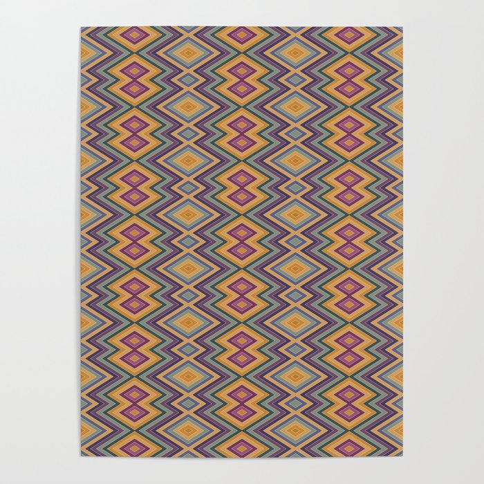 Boho Western Geometric Pattern IV Poster Gallery Image 4