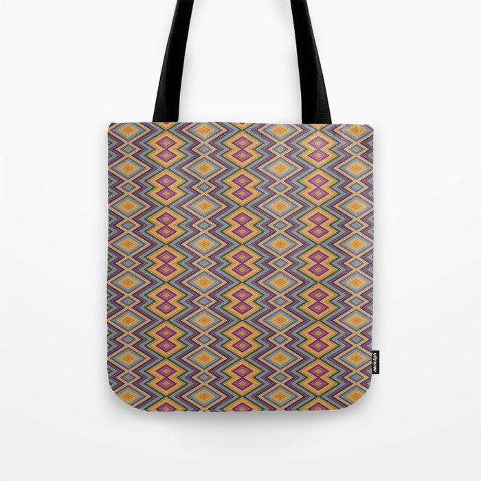 Boho Western Geometric Pattern IV Tote Bag Gallery Image 1