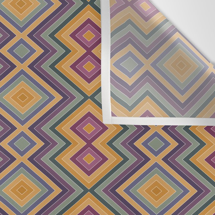 Boho Western Geometric Pattern IV Wall Tapestry Gallery Image 3