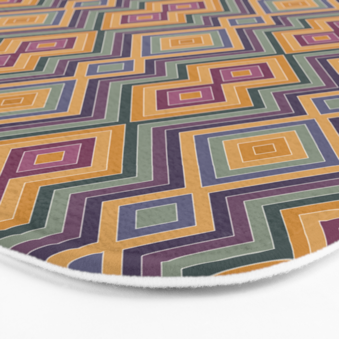 Boho Western Geometric Pattern IV Bath Mat Gallery Image 3