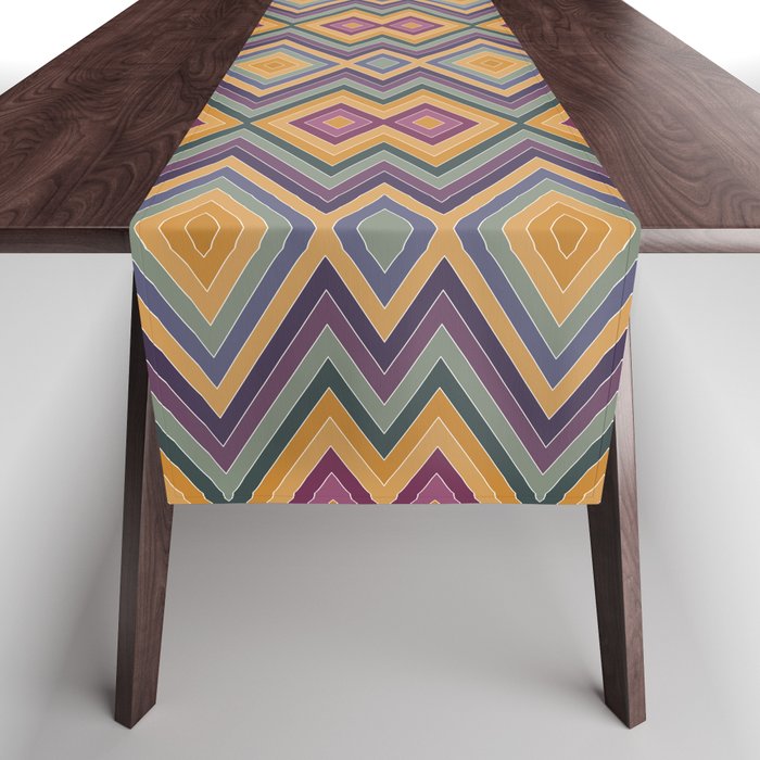 Boho Western Geometric Pattern IV Table Runner Gallery Image 1