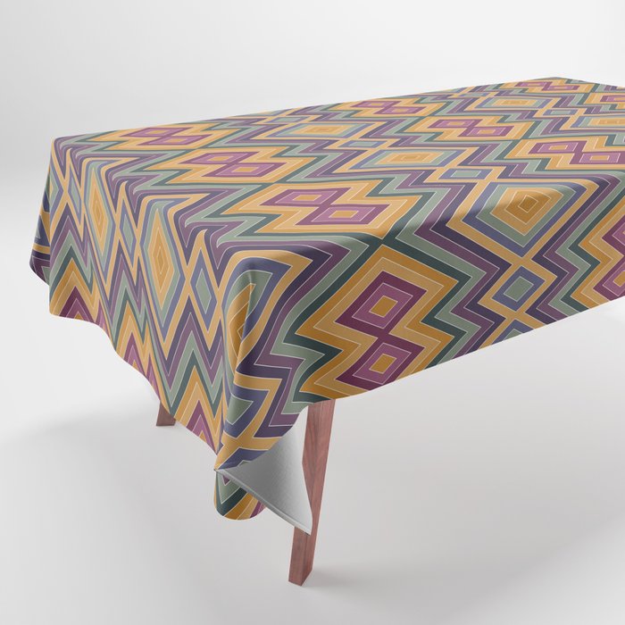 Boho Western Geometric Pattern IV Tablecloth Gallery Image 1