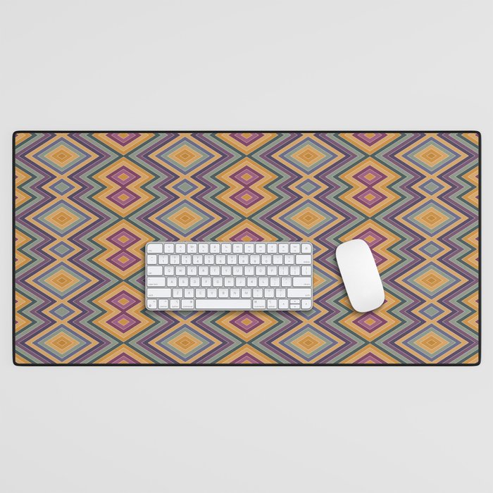 Boho Western Geometric Pattern IV Desk Mat Gallery Image 1