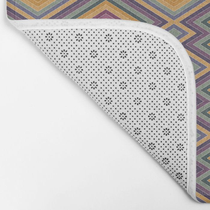 Boho Western Geometric Pattern IV Bath Mat Gallery Image 2