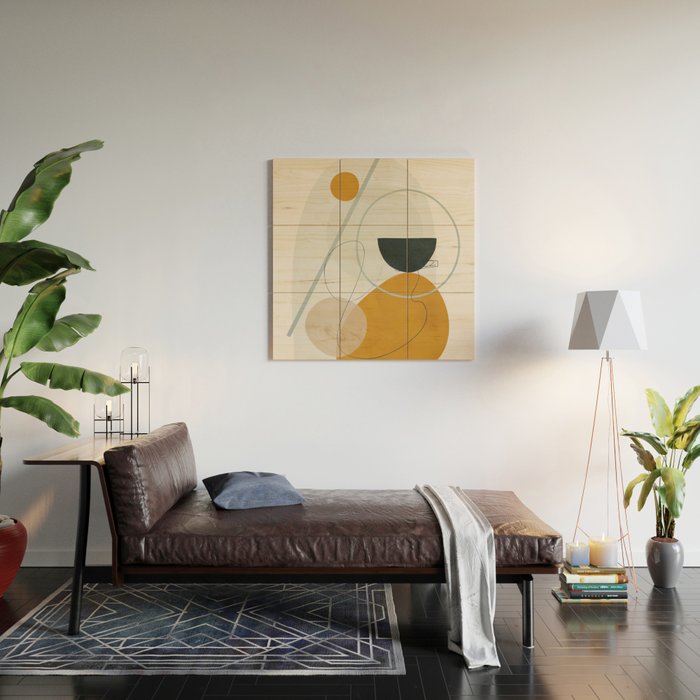 Abstract Shapes No.30 Wood Wall Art Gallery Image 2