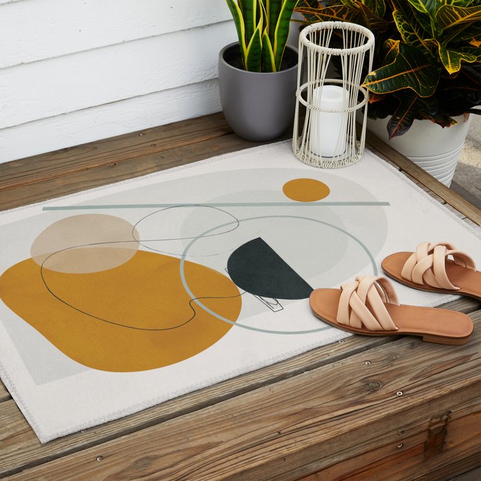 Abstract Shapes No.30 Outdoor Rug Gallery Image 2