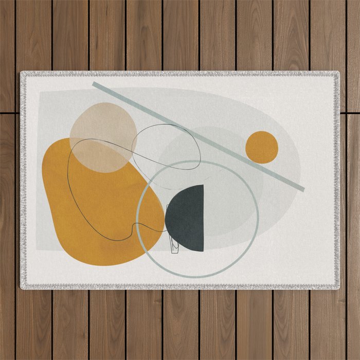 Abstract Shapes No.30 Outdoor Rug Gallery Image 1