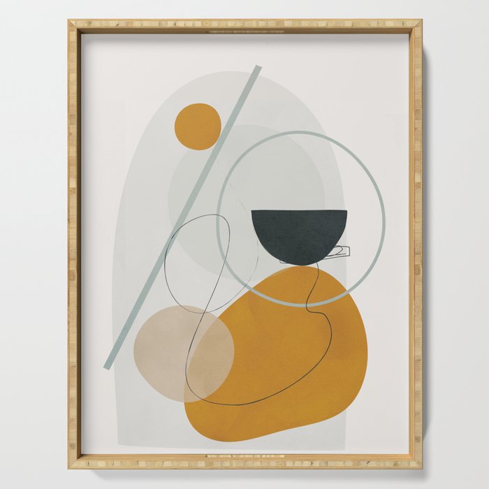 Abstract Shapes No.30 Serving Tray Gallery Image 1
