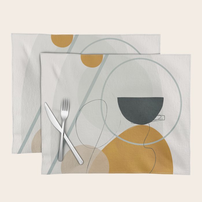 Abstract Shapes No.30 Placemat Gallery Image 1
