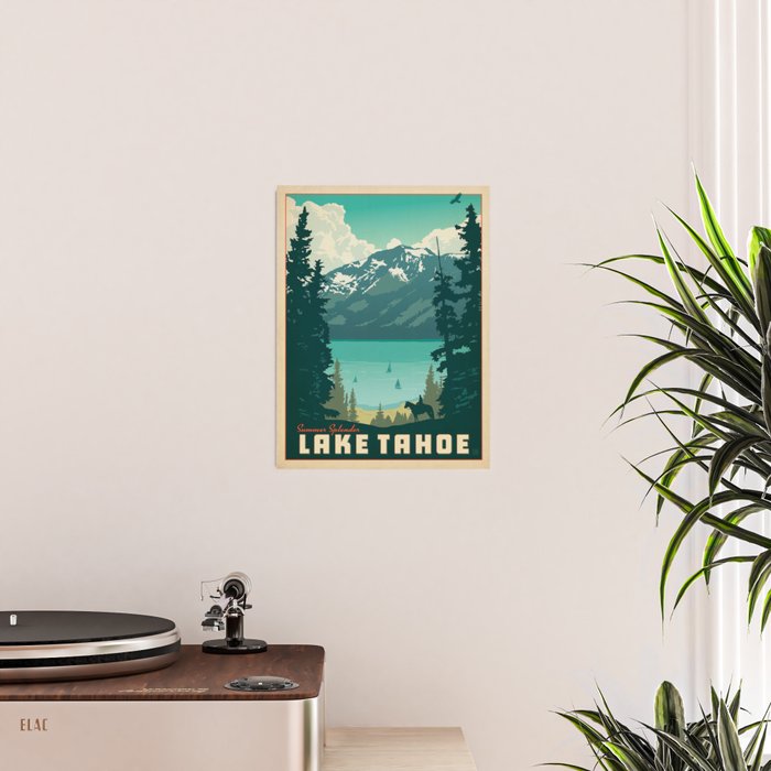 Vintage travel poster-Lake Tahoe. Poster Gallery Image 2