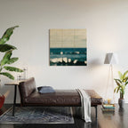 Ocean Glitter Wood Wall Art Gallery Image 2