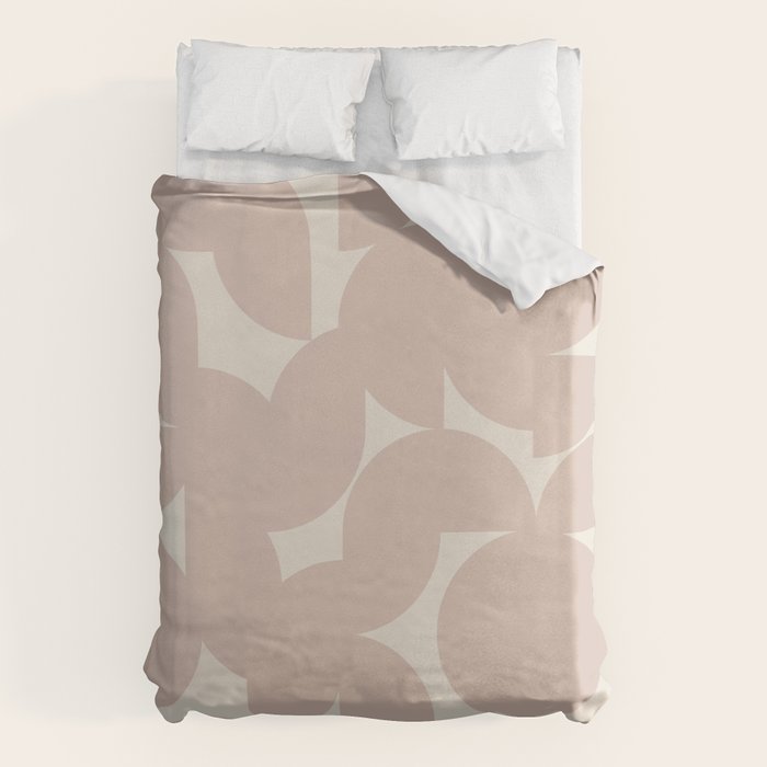 Contemporary Geometric Shapes - Natural Neutral Duvet Cover Gallery Image 1
