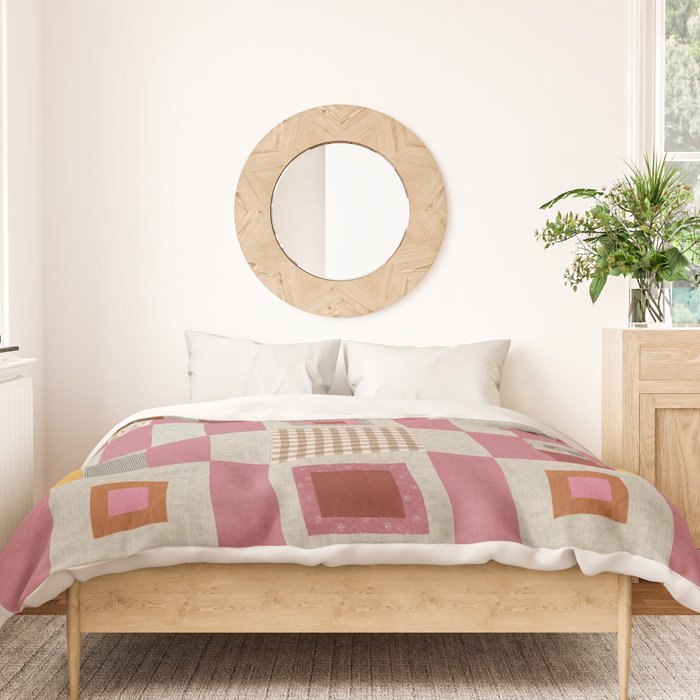 Pink Cottage Quilt Duvet Cover Gallery Image 3