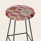 Pink Cottage Quilt Stool Gallery Image 2