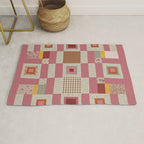 Pink Cottage Quilt Rug Gallery Image 1
