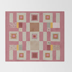 Pink Cottage Quilt Throw Blanket Gallery Image 2