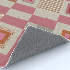 Pink Cottage Quilt Rug Gallery Image 4