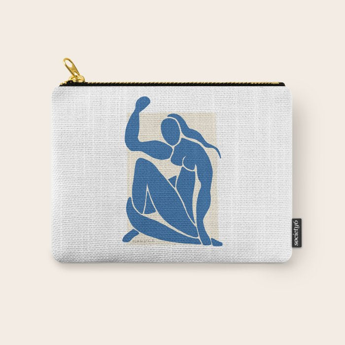 NUDE FEMINISTE - Feminist Art - Matisse Nude Blue Carry All Pouch Gallery Image 1