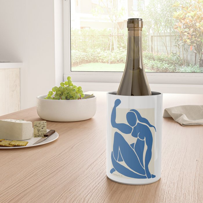 NUDE FEMINISTE - Feminist Art - Matisse Nude Blue Wine Chiller Gallery Image 4