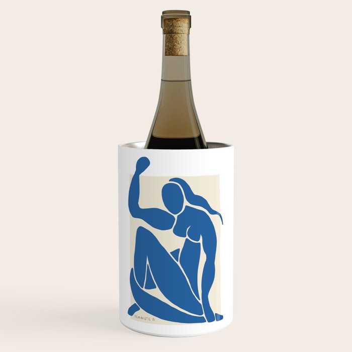NUDE FEMINISTE - Feminist Art - Matisse Nude Blue Wine Chiller Gallery Image 1