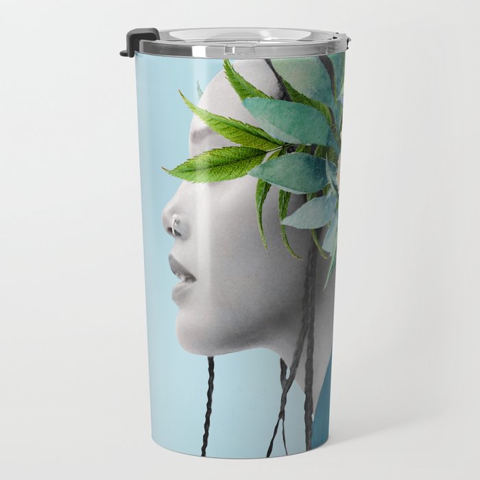 Tropical Girl 6 Travel Mug Gallery Image 3