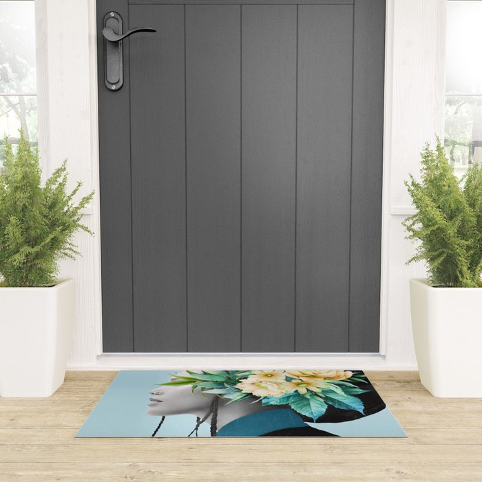 Tropical Girl 6 Welcome Mat Gallery Image 3