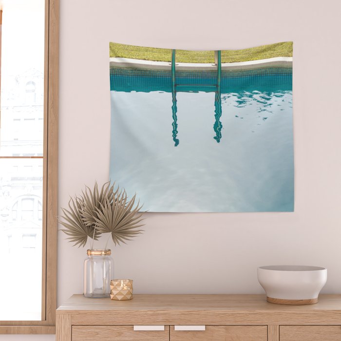 Swimming Pool - Summer Fun Travel photography Wall Tapestry Gallery Image 2