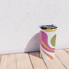 Retro Mod Swirl Vintage Contemporary Abstract Pattern Travel Mug Gallery Image 4