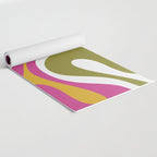 Retro Mod Swirl Vintage Contemporary Abstract Pattern Yoga Mat Gallery Image 2