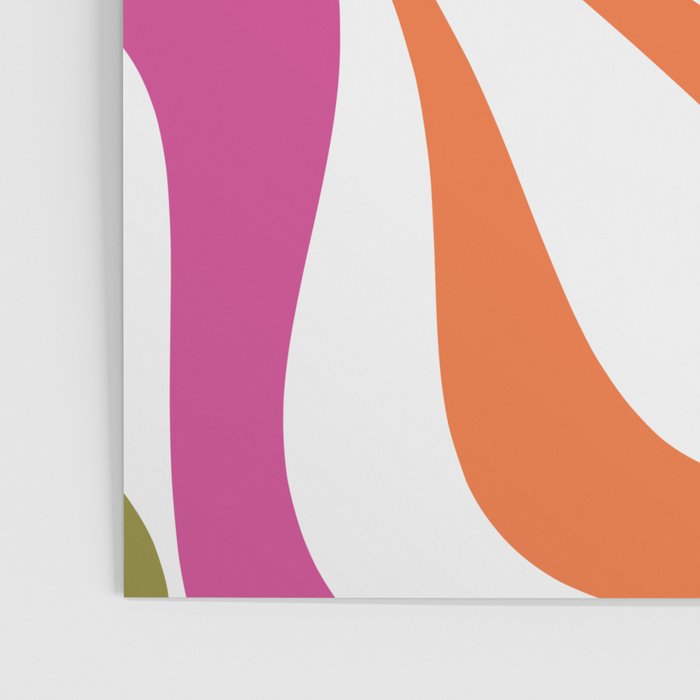 Retro Mod Swirl Vintage Contemporary Abstract Pattern Poster Gallery Image 3