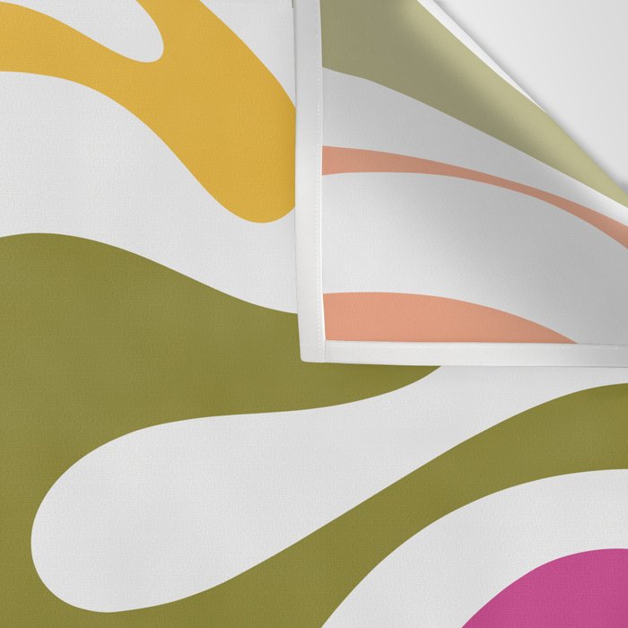 Retro Mod Swirl Vintage Contemporary Abstract Pattern Wall Tapestry Gallery Image 3