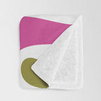 Retro Mod Swirl Vintage Contemporary Abstract Pattern Throw Blanket Gallery Image 3
