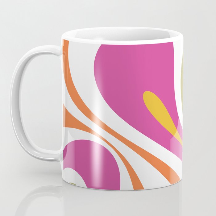 Retro Mod Swirl Vintage Contemporary Abstract Pattern Coffee Mug Gallery Image 3