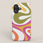 Retro Mod Swirl Vintage Contemporary Abstract Pattern iPhone Case Gallery Image 1