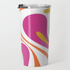Retro Mod Swirl Vintage Contemporary Abstract Pattern Travel Mug Gallery Image 3