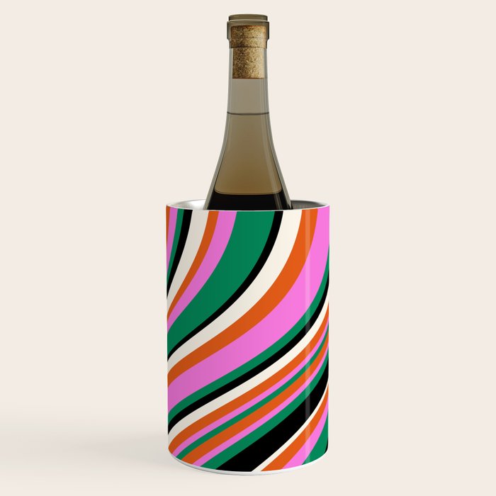 Wavy Stripes XIV - Bold Retro Wine Chiller Gallery Image 2