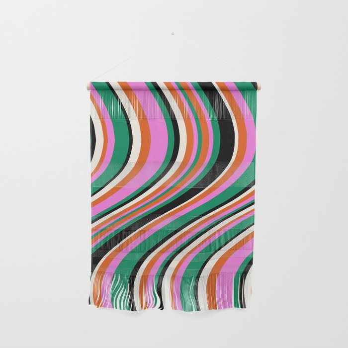 Wavy Stripes XIV - Bold Retro Wall Hanging Gallery Image 1