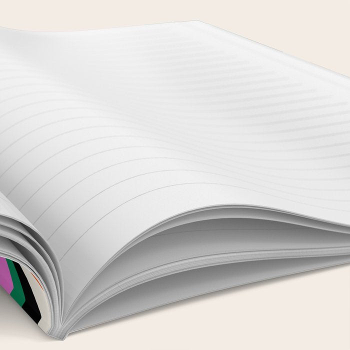 Wavy Stripes XIV - Bold Retro Notebook Gallery Image 2
