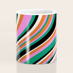 Wavy Stripes XIV - Bold Retro Coffee Mug Gallery Image 4