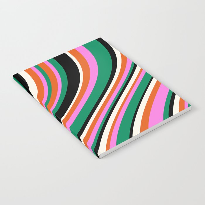 Wavy Stripes XIV - Bold Retro Notebook Gallery Image 2
