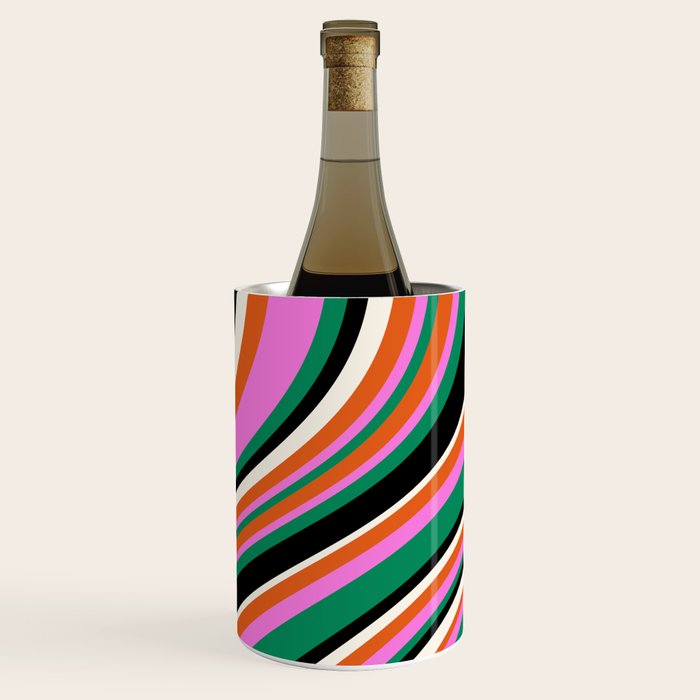Wavy Stripes XIV - Bold Retro Wine Chiller Gallery Image 1